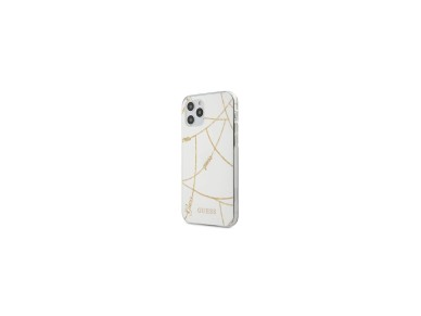 Guess Gold Chain Collection iPhone 12 Pro Max 6.7" Case - White Guess Gold Chain Collection iPhone 12 Pro Max 6.7" Case - White