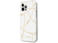 Capa Guess Gold Chain Collection para iPhone 12 Pro Max de 6,7" - Branca Capa Guess Gold Chain Collection para iPhone 12 Pro Max de 6,7" - Branca