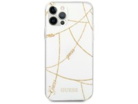 Capa Guess Gold Chain Collection para iPhone 12 Pro Max de 6,7" - Branca Capa Guess Gold Chain Collection para iPhone 12 Pro Max de 6,7" - Branca