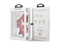 Funda Guess Flower Desire Rosa Roja para iPhone X - Transparente Funda Guess Flower Desire Rosa Roja para iPhone X - Transparente