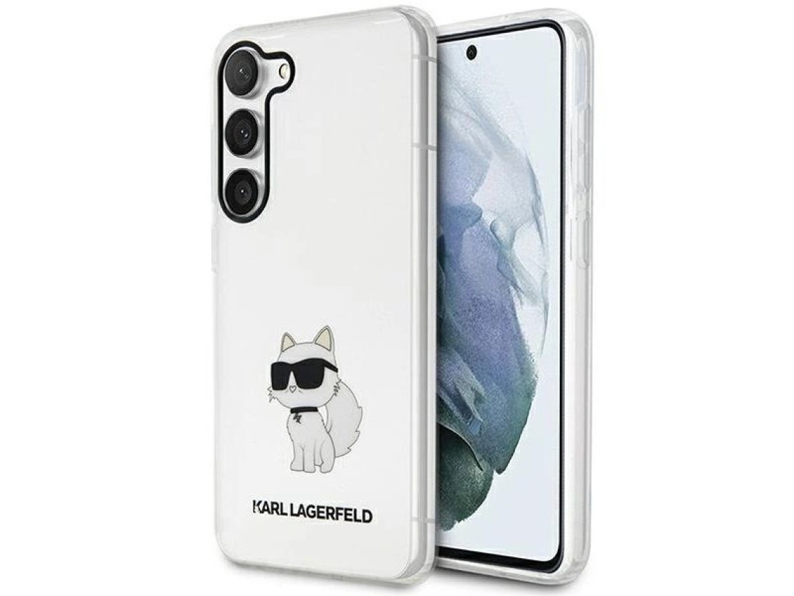 Karl Lagerfeld KLHCS23SHNCHTCT S23 S911 transparent hardcase Ikonik Choupette