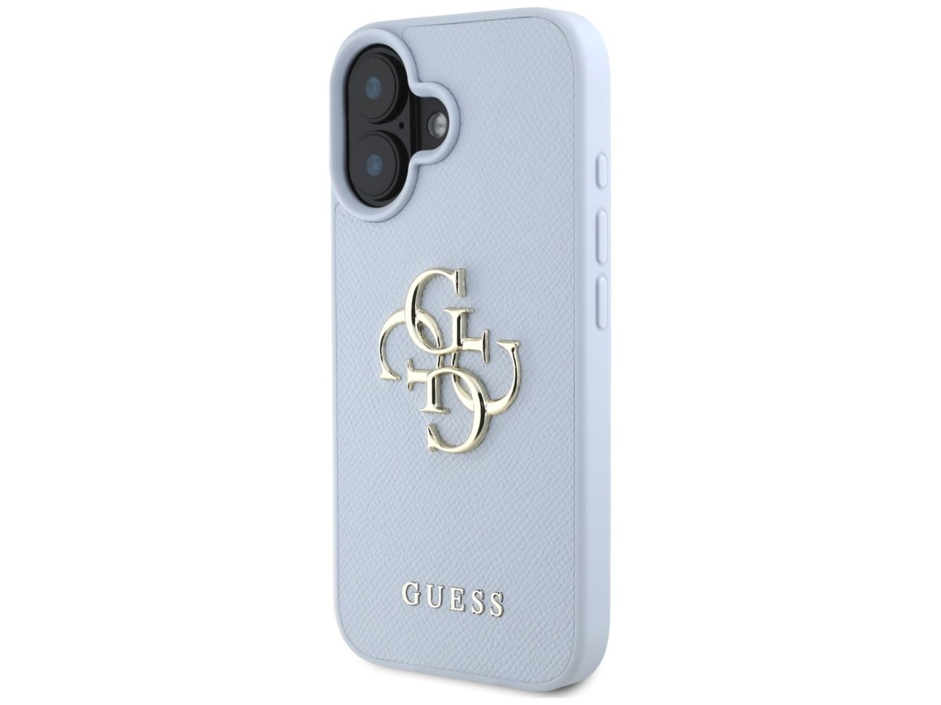 Funda Guess Grained Big 4G Logo Small Classic Logo para iPhone 16 - azul