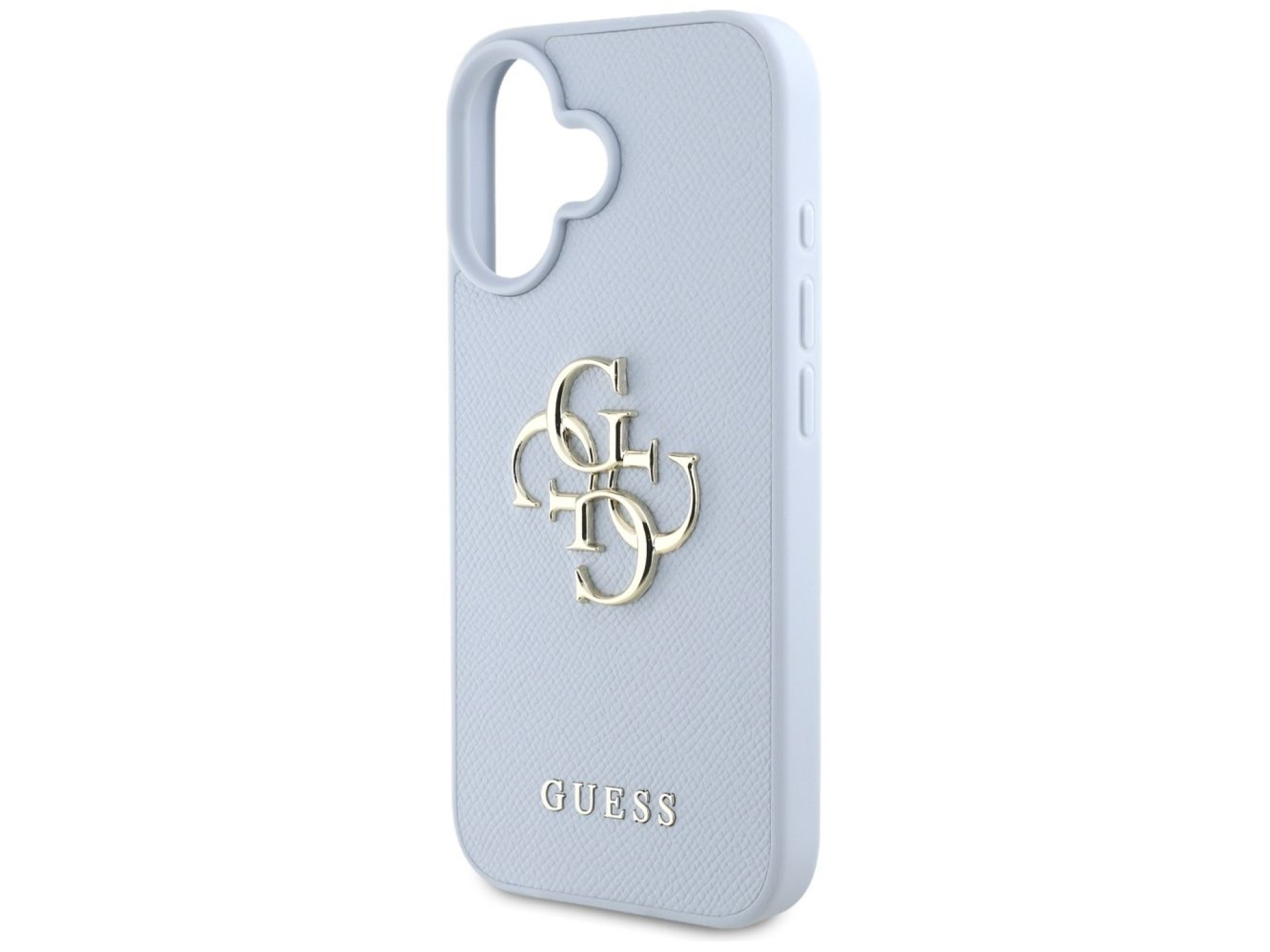 Funda Guess Grained Big 4G Logo Small Classic Logo para iPhone 16 - azul
