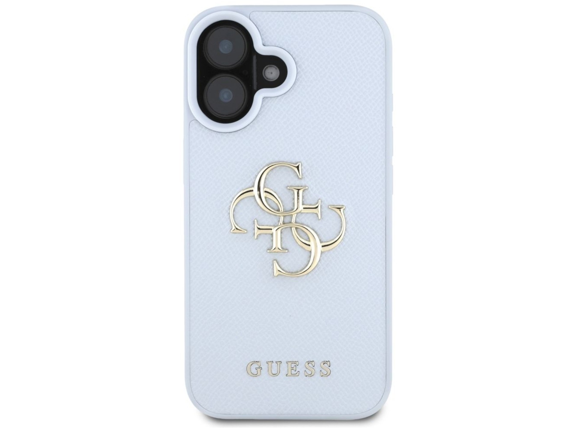 Funda Guess Grained Big 4G Logo Small Classic Logo para iPhone 16 - azul