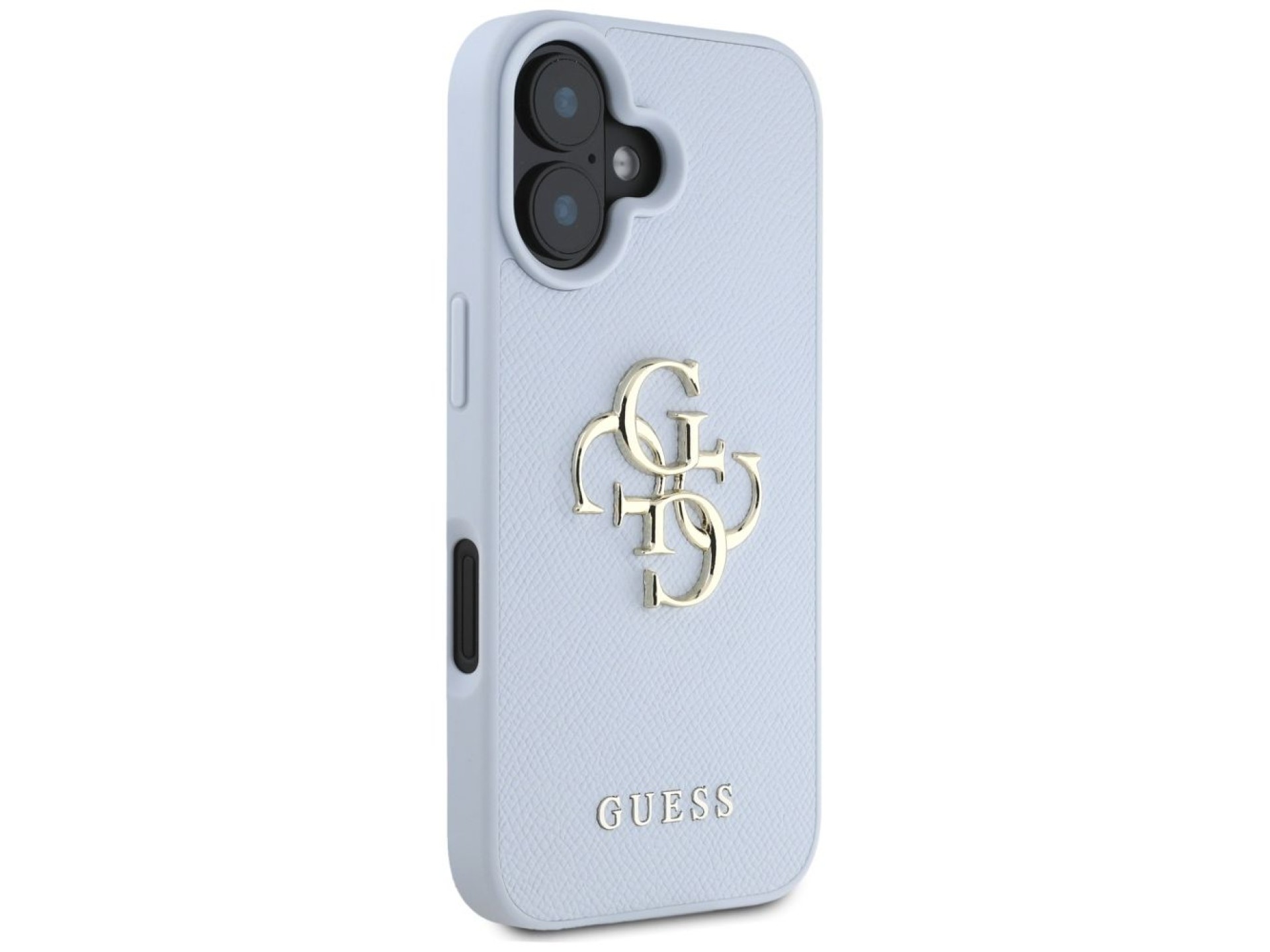 Funda Guess Grained Big 4G Logo Small Classic Logo para iPhone 16 - azul