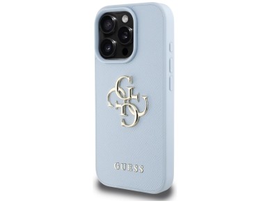 Guess Grained Big 4G Logo Small Classic Logo case for iPhone 16 Pro Max - blue Guess Grained Big 4G Logo Small Classic Logo case for iPhone 16 Pro Max - blue