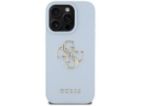 Guess Grained Big 4G Logo Small Classic Logo case for iPhone 16 Pro Max - blue Guess Grained Big 4G Logo Small Classic Logo case for iPhone 16 Pro Max - blue