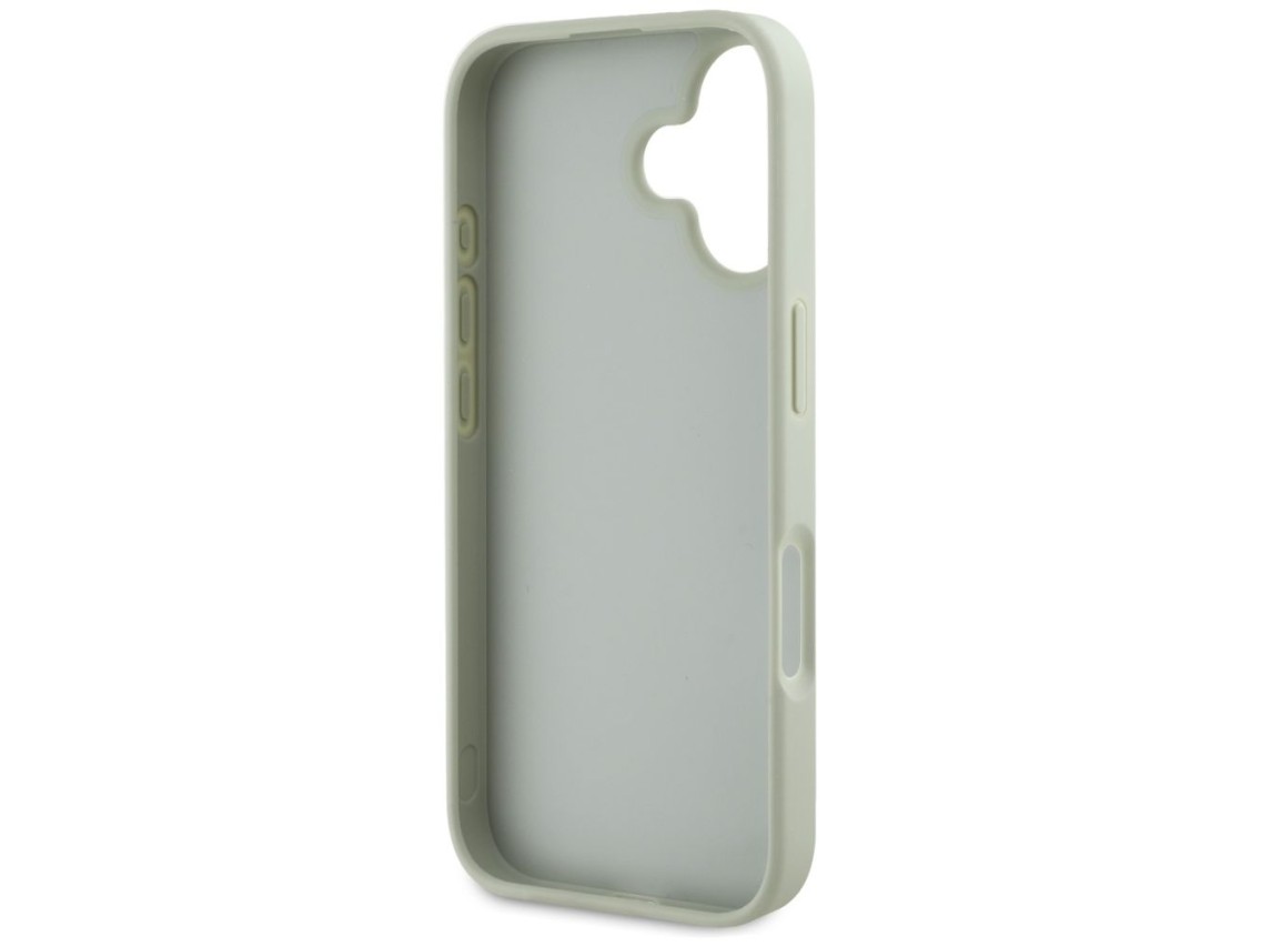 Guess Grained Big 4G Logo Small Classic Logo case for iPhone 16 - green