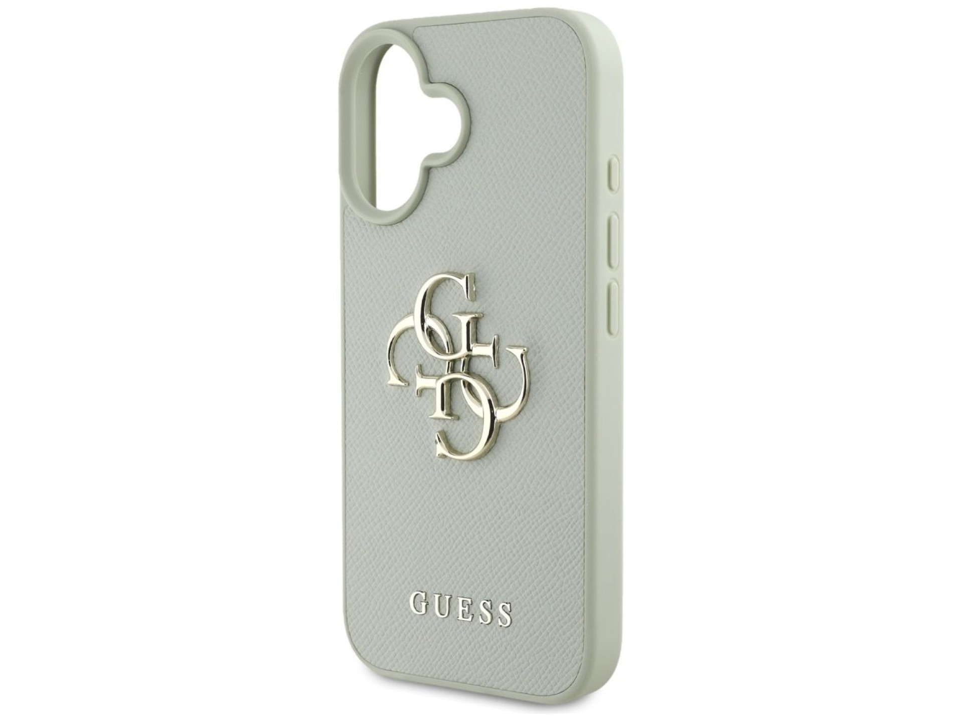 Guess Grained Big 4G Logo Small Classic Logo case for iPhone 16 - green