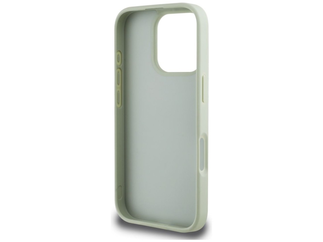 Guess Grained Big 4G Logo Small Classic Logo case for iPhone 16 Pro - green