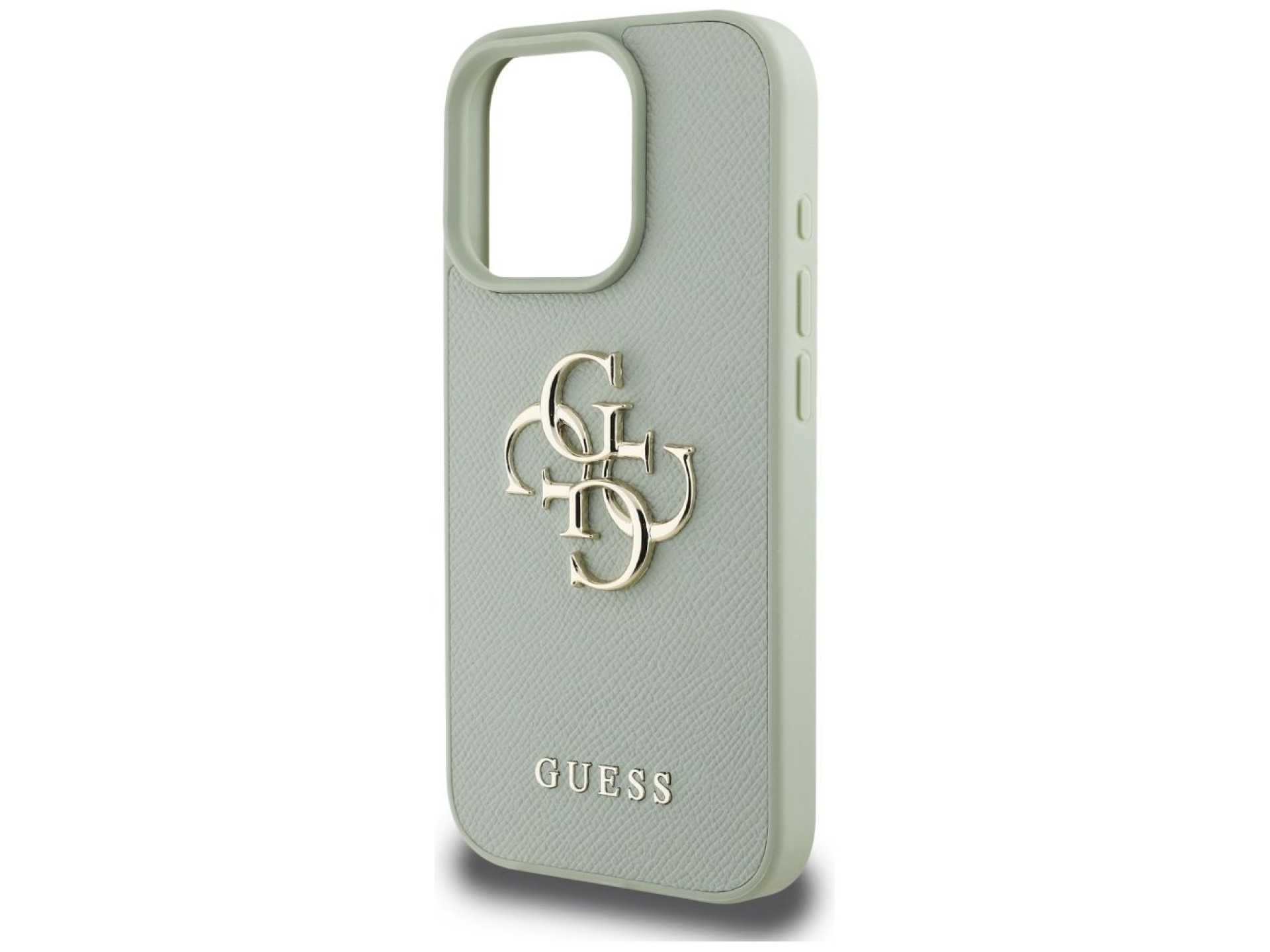 Guess Grained Big 4G Logo Small Classic Logo case for iPhone 16 Pro - green