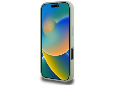 Guess Grained Big 4G Logo Small Classic Logo case for iPhone 16 Pro Max - green
