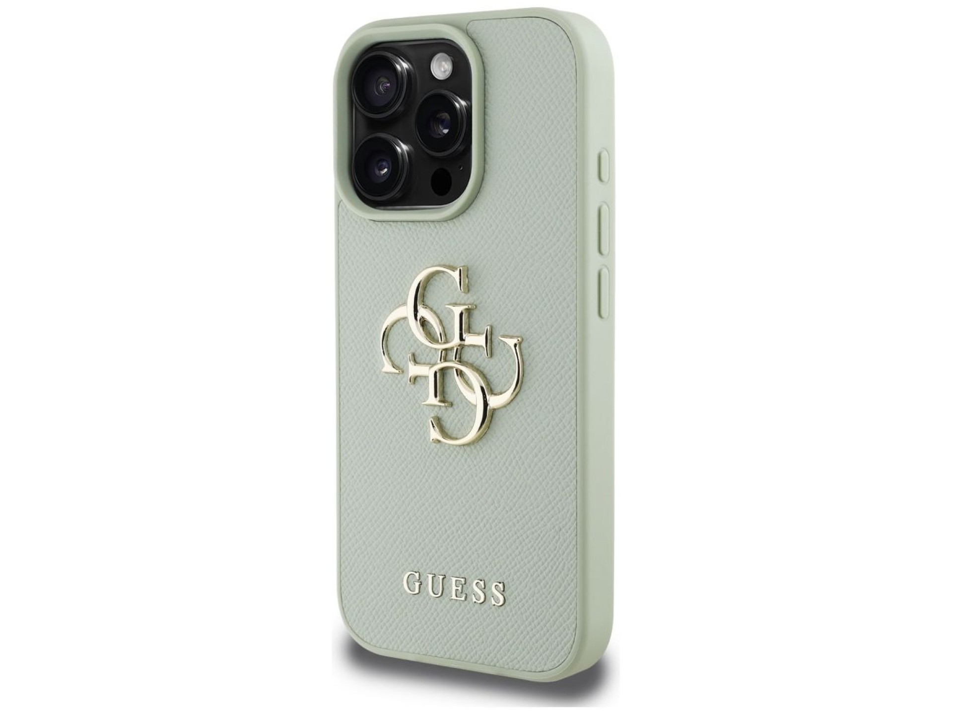 Funda Guess Grained Big 4G Logo Small Classic Logo para iPhone 16 Pro Max - verde