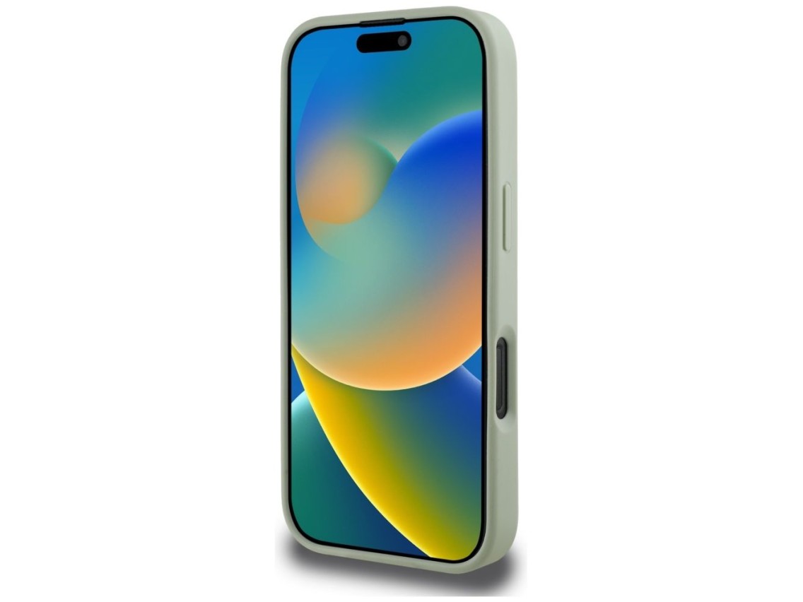 Funda Guess Grained Big 4G Logo Small Classic Logo para iPhone 16 Pro Max - verde