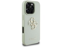 Guess Grained Big 4G Logo Small Classic Logo case for iPhone 16 Pro - green Guess Grained Big 4G Logo Small Classic Logo case for iPhone 16 Pro - green