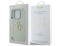 Funda Guess Grained Big 4G Logo Small Classic Logo para iPhone 16 Pro Max - verde