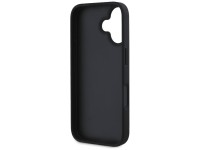 Guess Hot Stamp 4G Pattern Triangle Metal Logo case for iPhone 16 - black