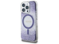 Funda Guess HC Resin Bottom Glitter MagSafe para iPhone 16 Pro Max - morado Funda Guess HC Resin Bottom Glitter MagSafe para iPhone 16 Pro Max - morado
