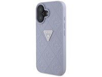 Guess Hot Stamp 4G Pattern Triangle Metal Logo iPhone 16 Case - Purple Guess Hot Stamp 4G Pattern Triangle Metal Logo iPhone 16 Case - Purple