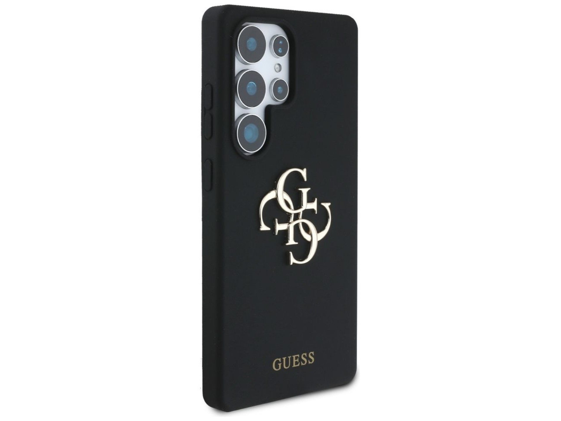 Capa Guess de silicone com logotipo 4G grande na parte inferior para Samsung Galaxy S25 Ultra - pret