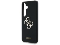 Capa Guess de silicone com logotipo 4G grande na parte inferior para Samsung Galaxy S25 - preta Capa Guess de silicone com logotipo 4G grande na parte inferior para Samsung Galaxy S25 - preta