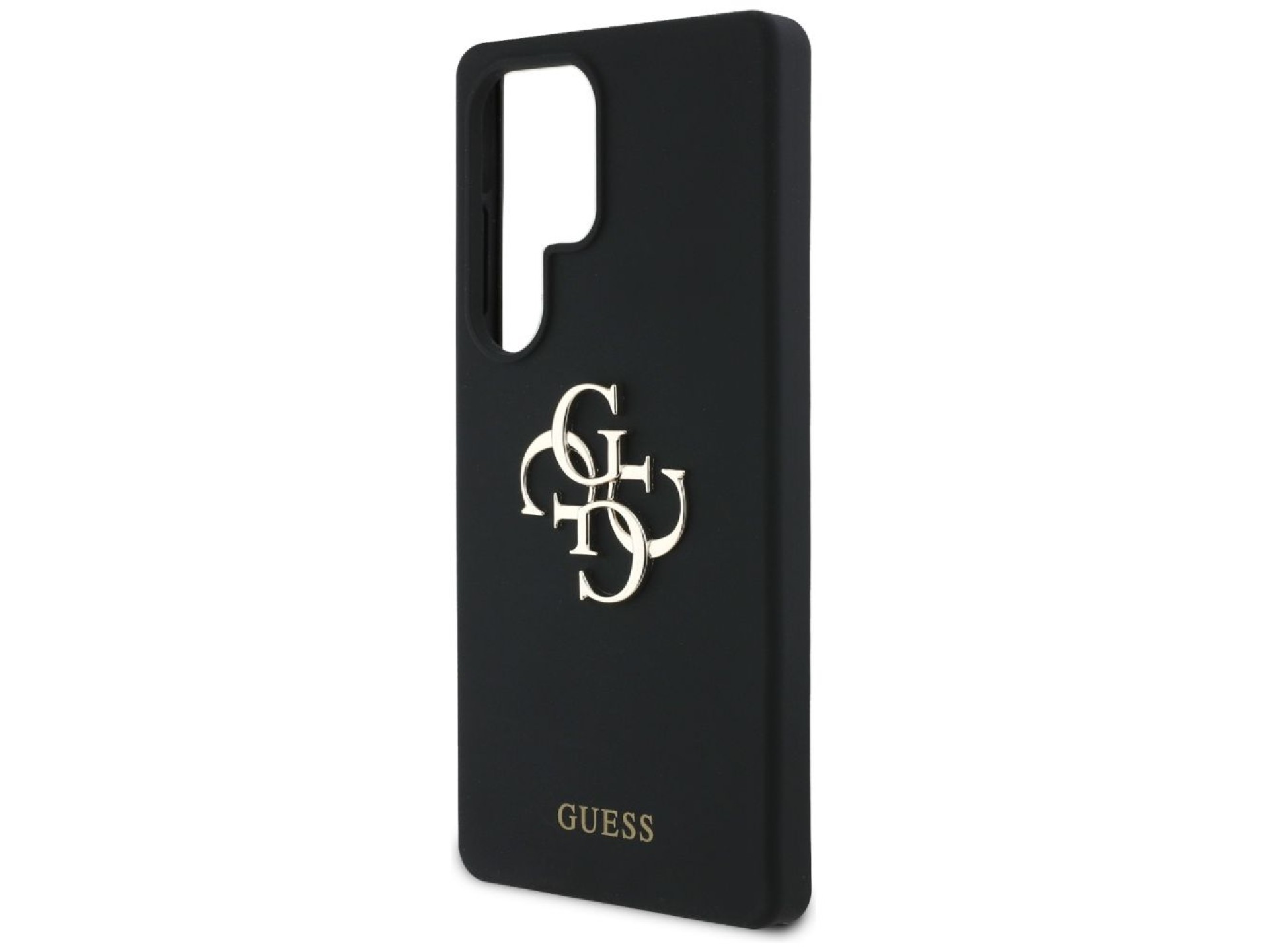 Capa Guess de silicone com logotipo 4G grande na parte inferior para Samsung Galaxy S25 Ultra - pret