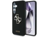 Capa Guess de silicone com logotipo 4G grande na parte inferior para Samsung Galaxy S25 - preta Capa Guess de silicone com logotipo 4G grande na parte inferior para Samsung Galaxy S25 - preta