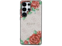 Guess Leather 4G Flowers Print Metal Classic Logo MagSafe Case for Samsung Galaxy S25 Ultra - Pink Guess Leather 4G Flowers Print Metal Classic Logo MagSafe Case for Samsung Galaxy S25 Ultra - Pink