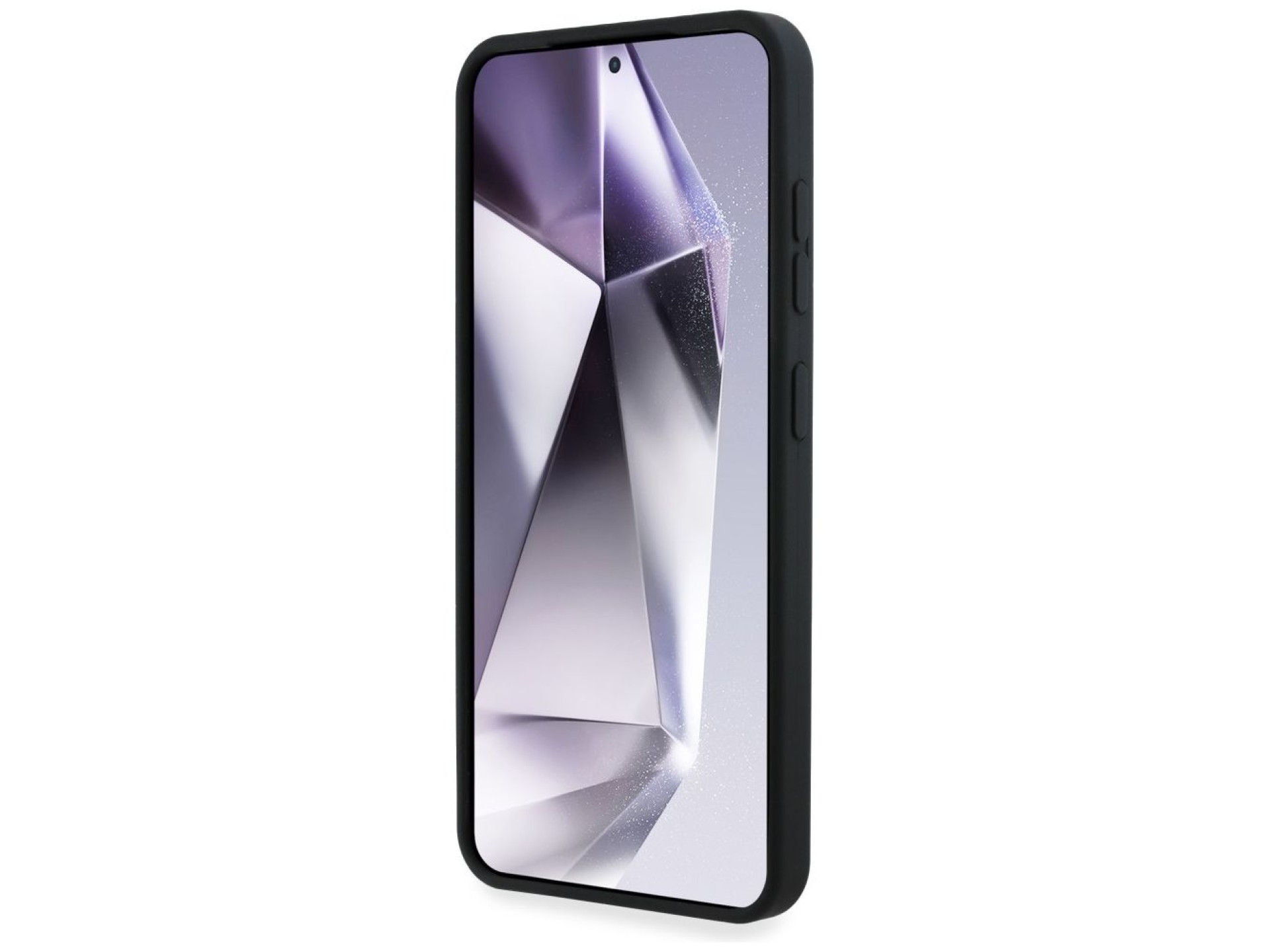 Capa Guess de silicone com logotipo 4G grande na parte inferior para Samsung Galaxy S25 - preta