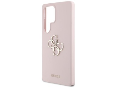 Guess Silicone Big 4G Logo Bottom Script Case for Samsung Galaxy S25 Ultra - Pink Guess Silicone Big 4G Logo Bottom Script Case for Samsung Galaxy S25 Ultra - Pink