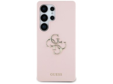 Guess Silicone Big 4G Logo Bottom Script Case for Samsung Galaxy S25 Ultra - Pink Guess Silicone Big 4G Logo Bottom Script Case for Samsung Galaxy S25 Ultra - Pink