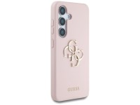 Capa de silicone Guess com logo 4G grande na parte inferior para Samsung Galaxy S25 - Rosa Capa de silicone Guess com logo 4G grande na parte inferior para Samsung Galaxy S25 - Rosa