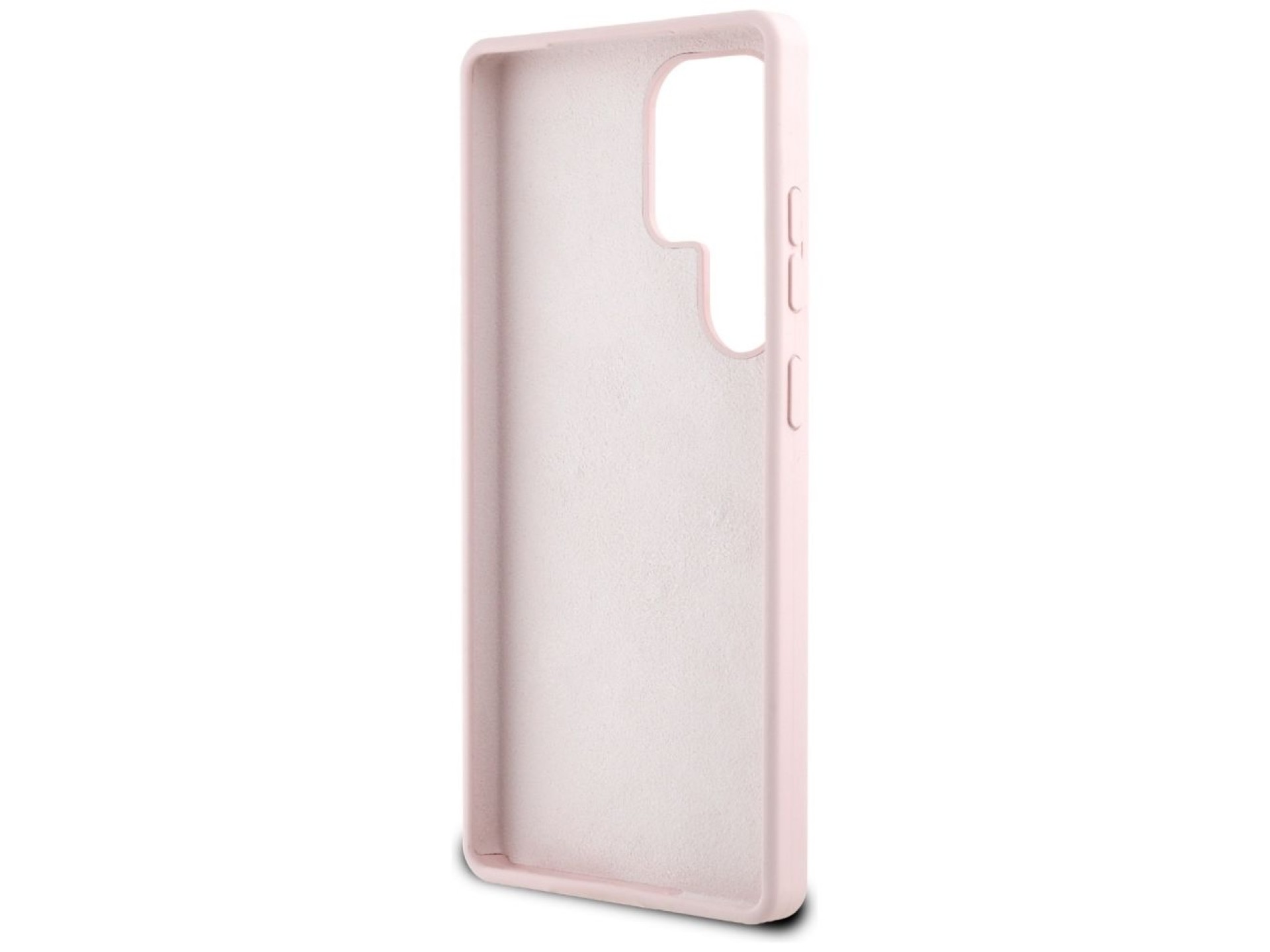 Guess Silicone Big 4G Logo Bottom Script Case for Samsung Galaxy S25 Ultra - Pink