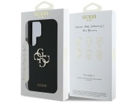 Capa Guess de silicone com logotipo 4G grande na parte inferior para Samsung Galaxy S25 Ultra - pret Capa Guess de silicone com logotipo 4G grande na parte inferior para Samsung Galaxy S25 Ultra - pret