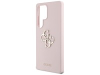Guess Silicone Big 4G Logo Bottom Script Case for Samsung Galaxy S25 Ultra - Pink Guess Silicone Big 4G Logo Bottom Script Case for Samsung Galaxy S25 Ultra - Pink