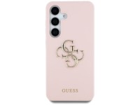Capa de silicone Guess com logo 4G grande na parte inferior para Samsung Galaxy S25 - Rosa Capa de silicone Guess com logo 4G grande na parte inferior para Samsung Galaxy S25 - Rosa