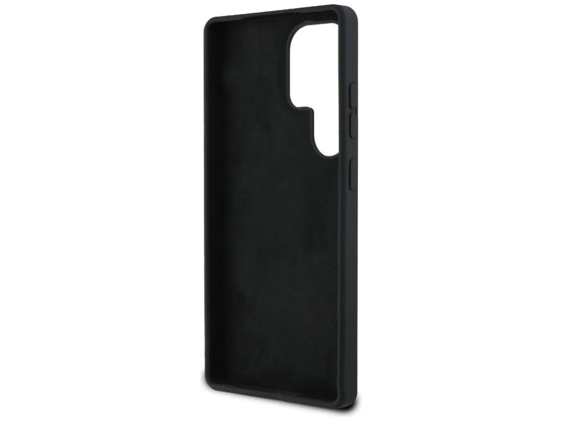 Capa Guess de silicone com logotipo 4G grande na parte inferior para Samsung Galaxy S25 Ultra - pret
