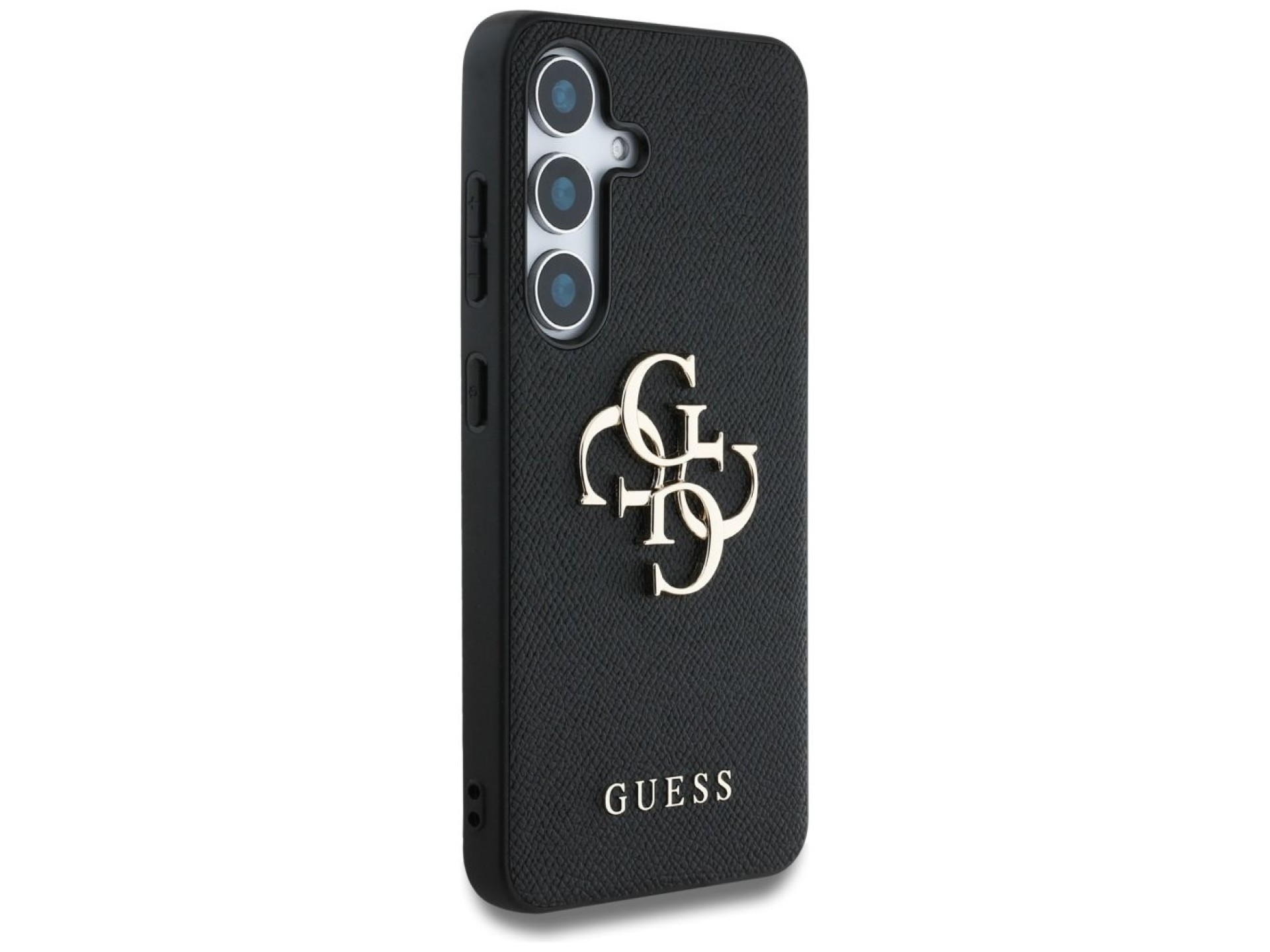 Funda Guess Grained Big 4G Logo Small Classic Logo para Samsung Galaxy S25 negra