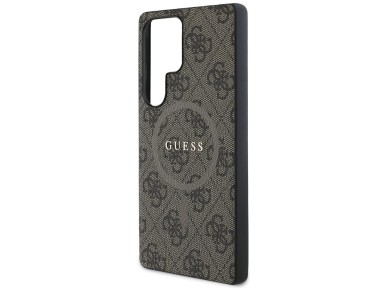 Guess Leather 4G Colored Ring Classic Logo MagSafe Case Samsung Galaxy S25 Ultra brown Guess Leather 4G Colored Ring Classic Logo MagSafe Case Samsung Galaxy S25 Ultra brown