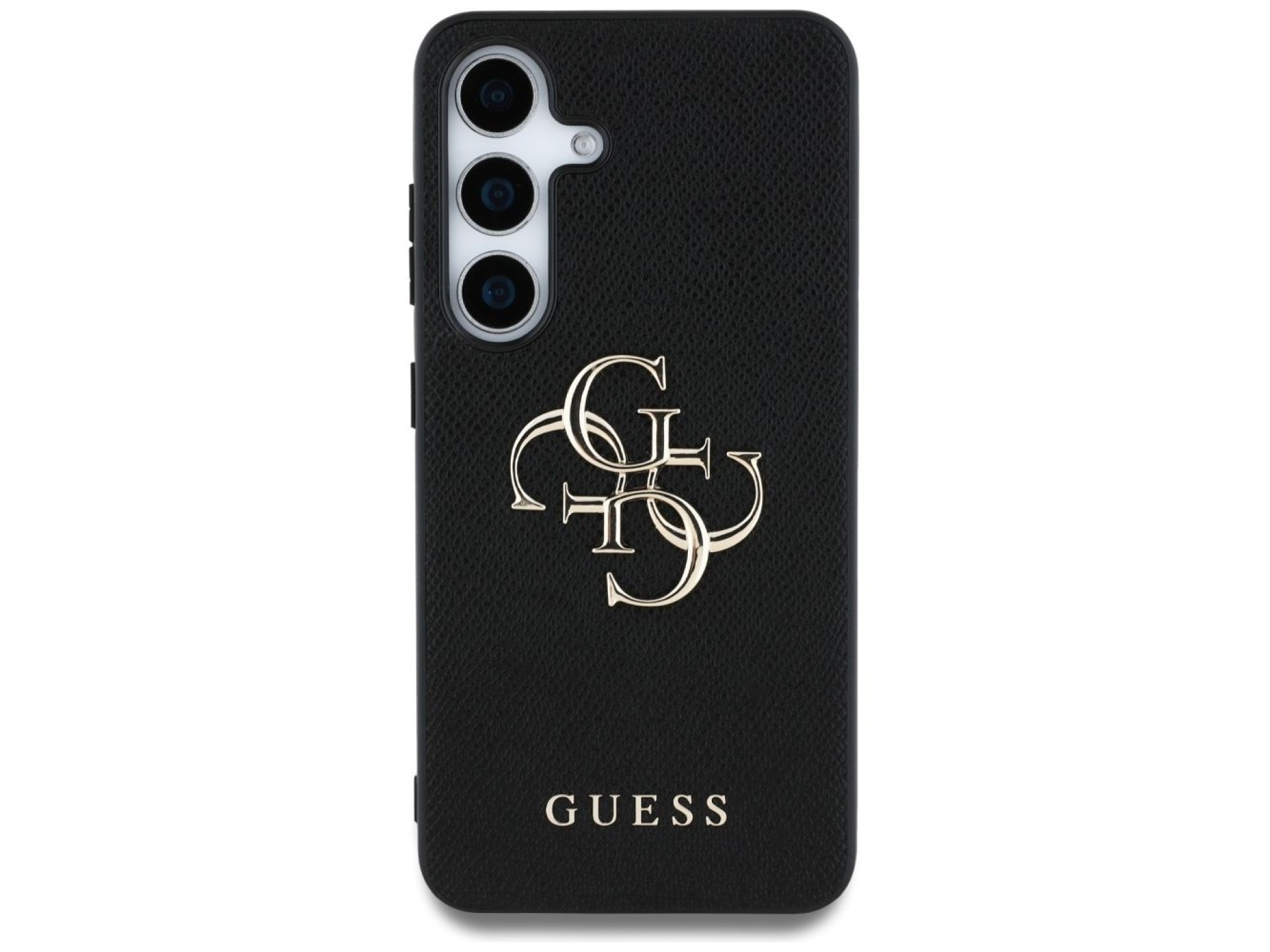 Funda Guess Grained Big 4G Logo Small Classic Logo para Samsung Galaxy S25 negra
