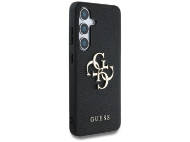 Guess Grained Big 4G Logo Small Classic Logo case for Samsung Galaxy S25 Plus black Guess Grained Big 4G Logo Small Classic Logo case for Samsung Galaxy S25 Plus black
