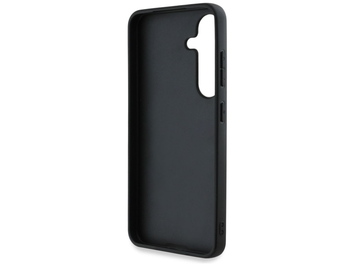 Funda Guess Grained Big 4G Logo Small Classic Logo para Samsung Galaxy S25 Plus negra