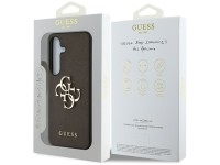 Capa Guess Granulada com Logo Grande 4G e Logo Clássico Pequeno para Samsung Galaxy S25 marrom Capa Guess Granulada com Logo Grande 4G e Logo Clássico Pequeno para Samsung Galaxy S25 marrom