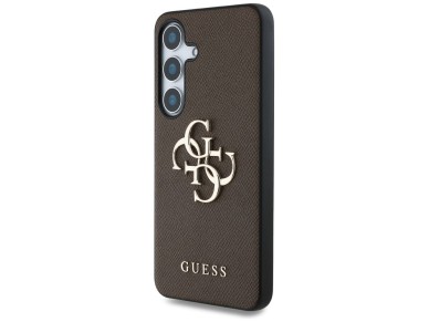 Guess Grained Big 4G Logo Small Classic Logo case for Samsung Galaxy S25 brown Guess Grained Big 4G Logo Small Classic Logo case for Samsung Galaxy S25 brown