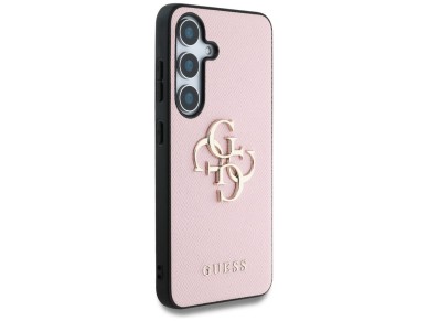 Guess Grained Big 4G Logo Small Classic Logo case for Samsung Galaxy S25 Plus pink Guess Grained Big 4G Logo Small Classic Logo case for Samsung Galaxy S25 Plus pink