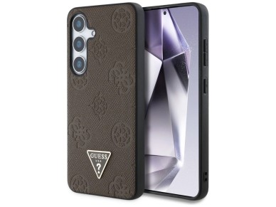 Funda Guess MagSafe con estampado en caliente de peon�as y logotipo triangular para Samsung Galaxy S
