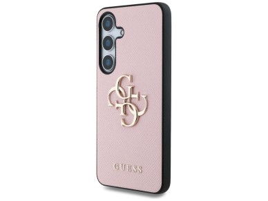 Guess Grained Big 4G Logo Small Classic Logo case for Samsung Galaxy S25 Plus pink Guess Grained Big 4G Logo Small Classic Logo case for Samsung Galaxy S25 Plus pink