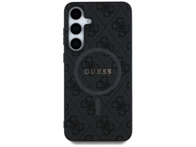 Guess Leather 4G Colored Ring Classic Logo MagSafe Case Samsung Galaxy S25 Plus black Guess Leather 4G Colored Ring Classic Logo MagSafe Case Samsung Galaxy S25 Plus black