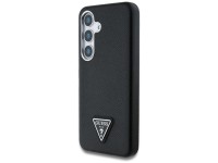Capa MagSafe com logo triangular texturizado da Guess para Samsung Galaxy S25 - preta Capa MagSafe com logo triangular texturizado da Guess para Samsung Galaxy S25 - preta