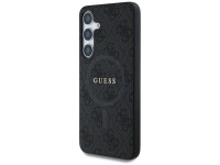Guess Leather 4G Colored Ring Classic Logo MagSafe Case Samsung Galaxy S25 Plus black Guess Leather 4G Colored Ring Classic Logo MagSafe Case Samsung Galaxy S25 Plus black